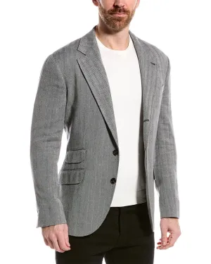 Brunello Cucinelli Wool & Linen-Blend Jacket