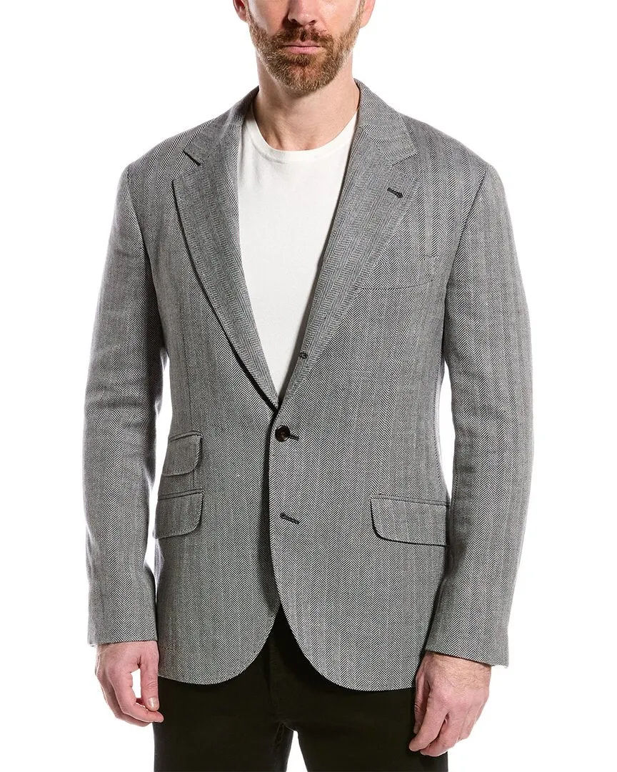 Brunello Cucinelli Wool & Linen-Blend Jacket