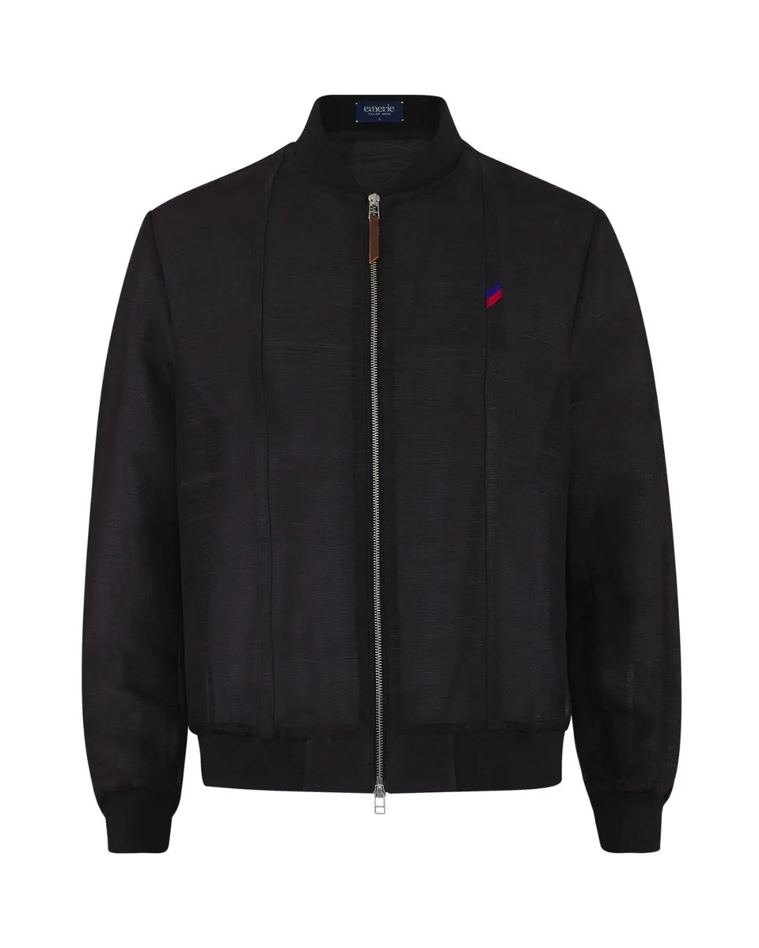 Catalino Barong Jacket in Piña Shifu, black