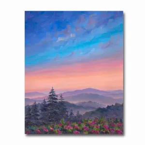 Cold Mountain Rhododendrons 11X14 Matted Print