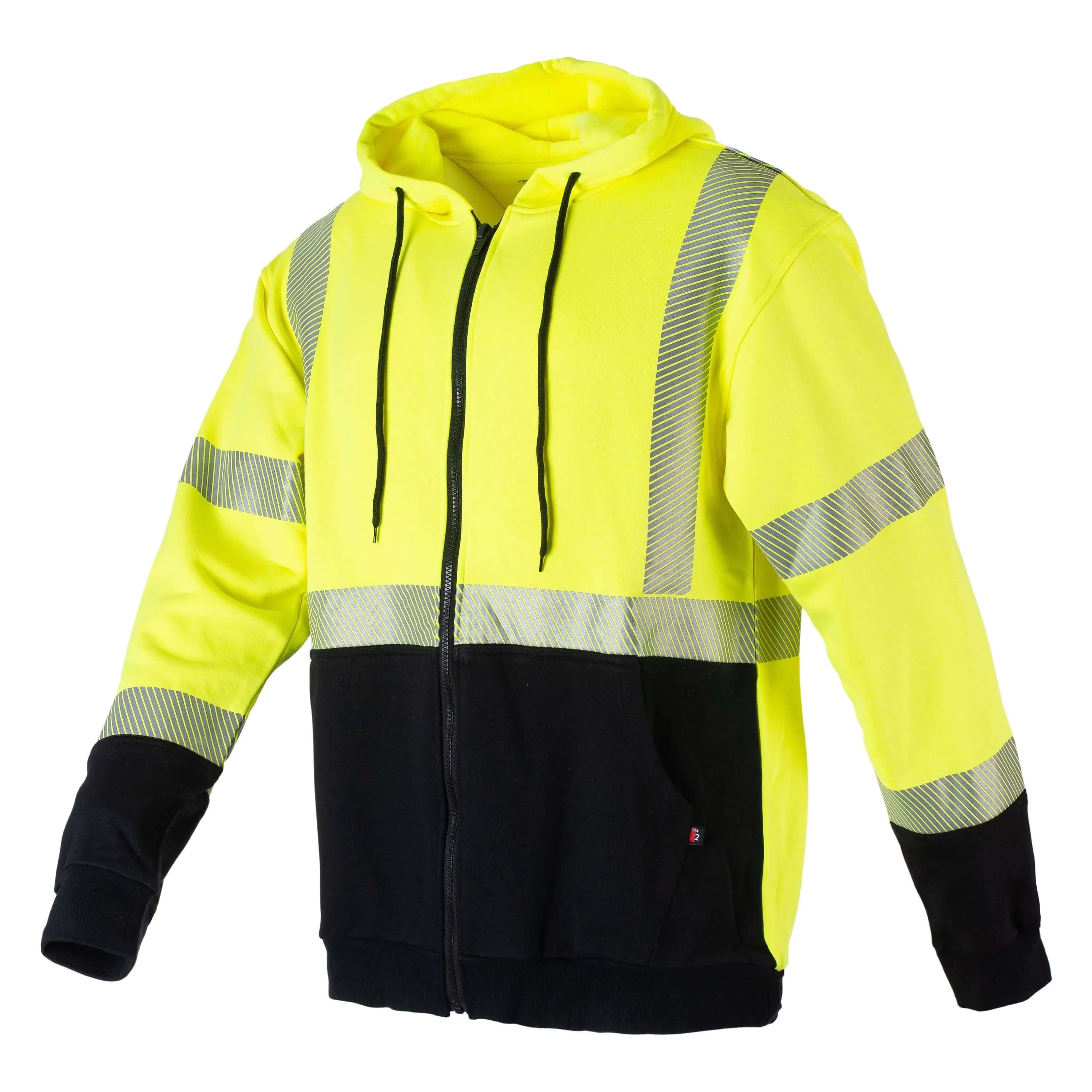 Hoodie FR HiVis Front Zip Cat 2, Class 3