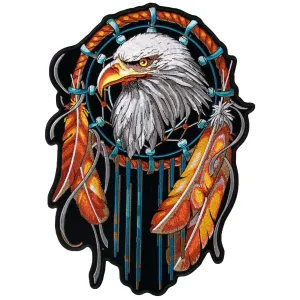 Hot Leathers Patch Eagle Dream Catcher 4"