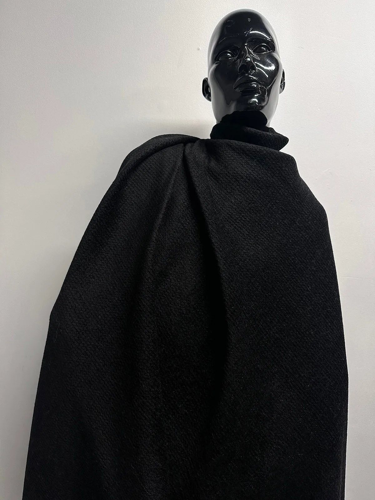 Italian Luxury Double Faced Velvet Wool Coating