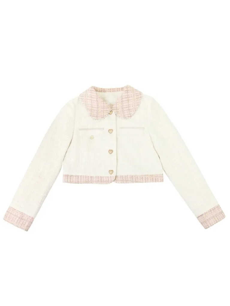 Jacket Love Skirt Sweet Long Skirt Button Short