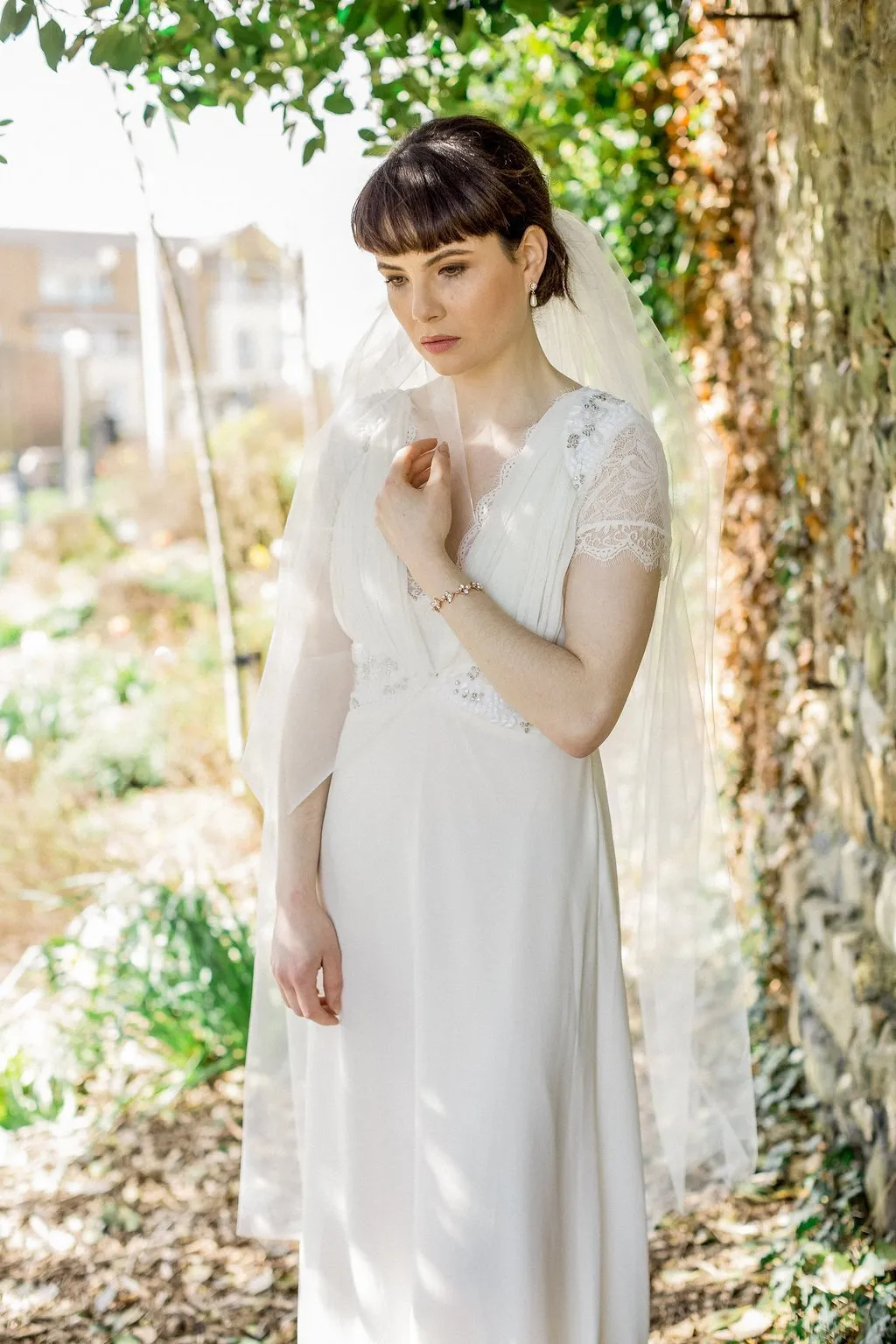 Krissy, Fingertip Double Tulle Veil
