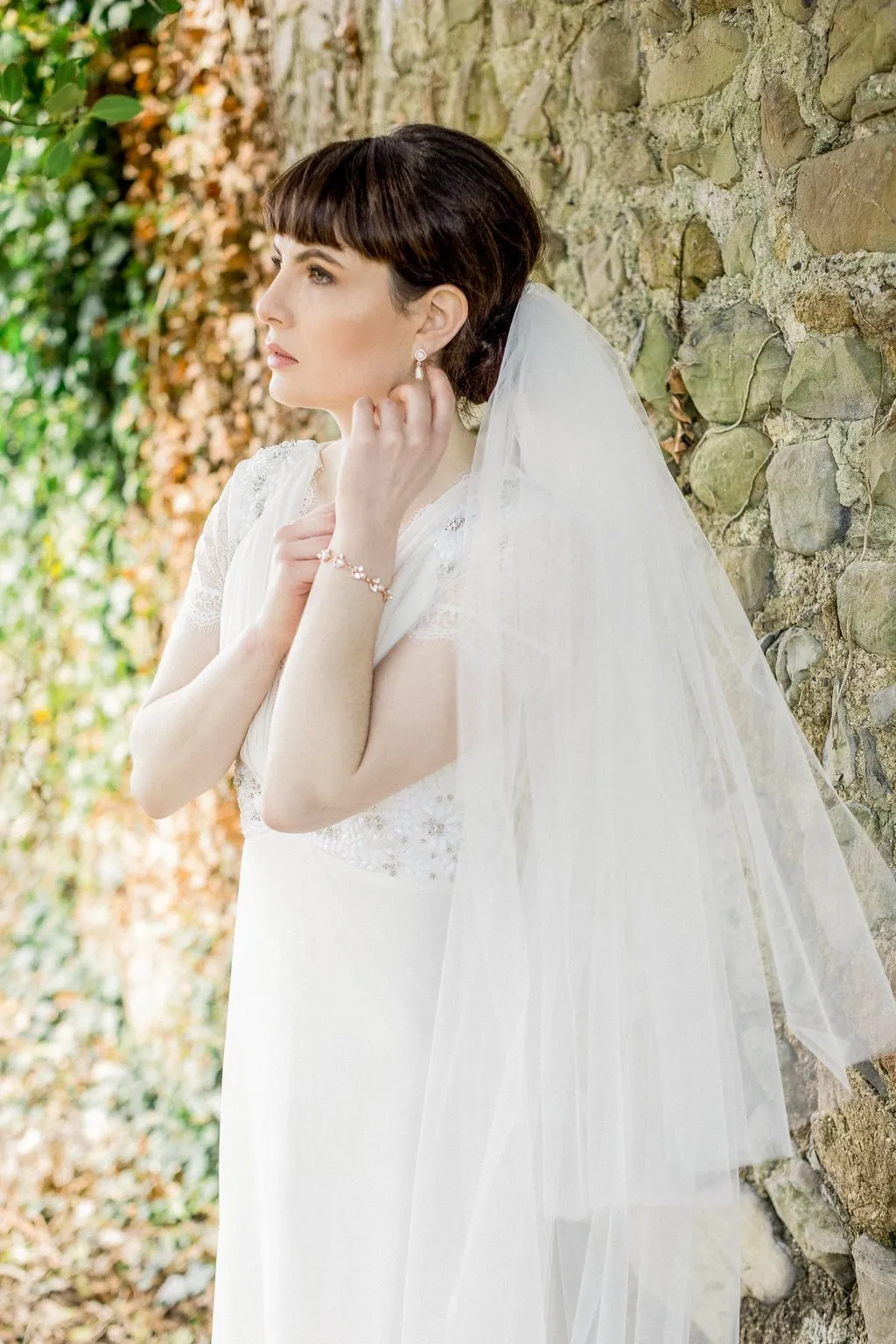 Krissy, Fingertip Double Tulle Veil