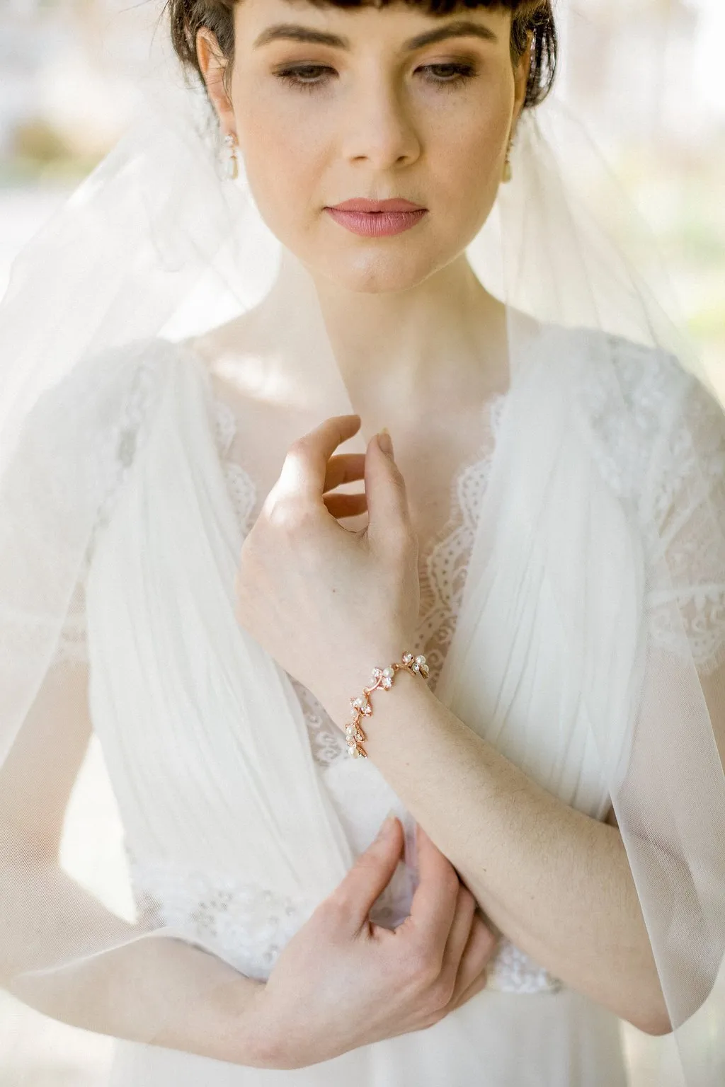 Krissy, Fingertip Double Tulle Veil