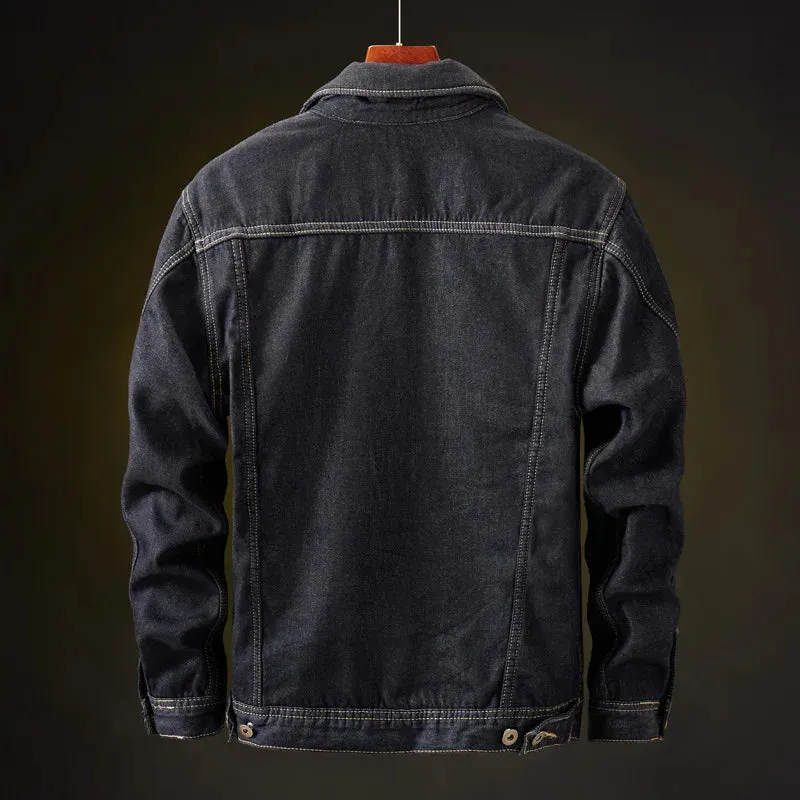 Men's Winter Warm Denim Jacket