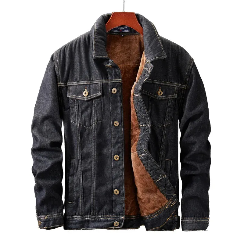 Men's Winter Warm Denim Jacket