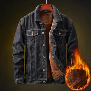 Men's Winter Warm Denim Jacket