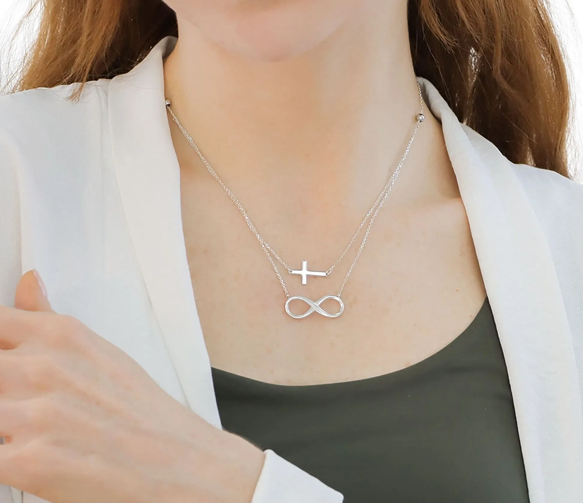 "The Eden" Infinity Cross Necklace