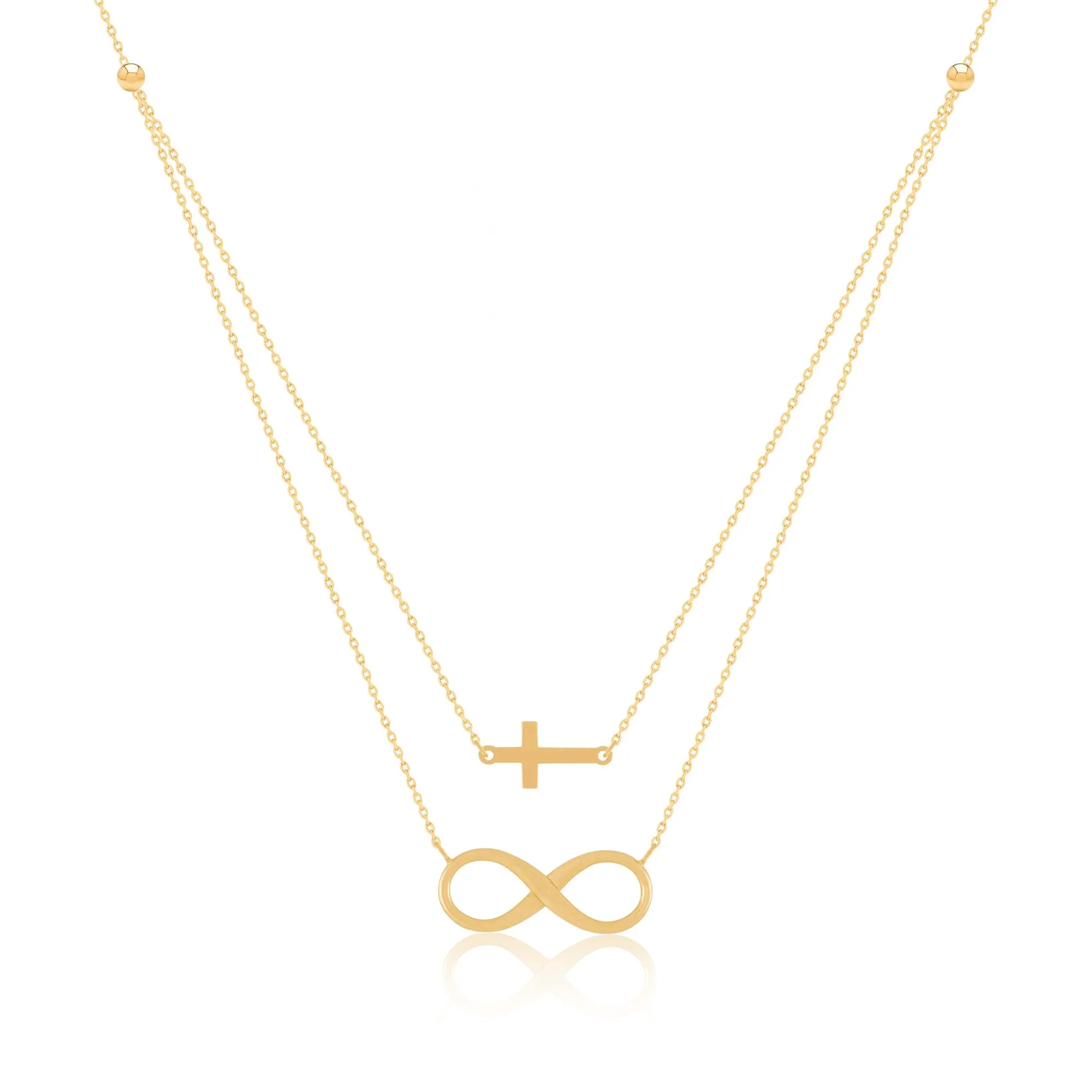 "The Eden" Infinity Cross Necklace