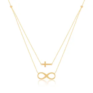 "The Eden" Infinity Cross Necklace