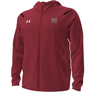 SOUTH CAROLINA GAMECOCKS GARNET UNSTOPPABLE FLEECE SIDELINE JACKET