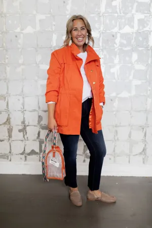 Tess Jacket - Hermes Orange