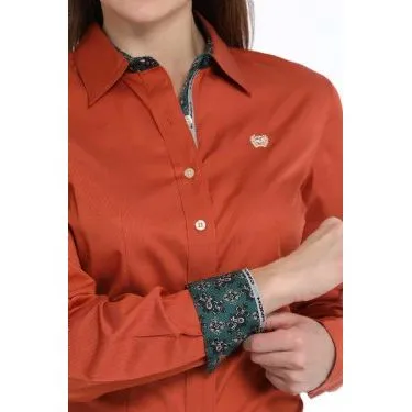 Women's Cinch Women's Stripe Button-Down Western Shirt MSW9165063